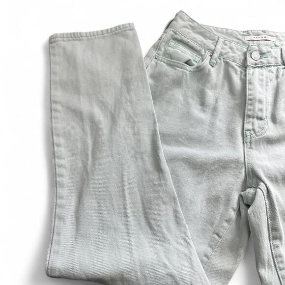 PacSun High-Rise Mint Green Mom Jeans - Size 25 - Picture 2 of 7